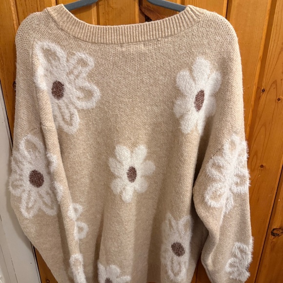 Maurice’s Fuzzy Floral Button Front Cardigan - Picture 4 of 4